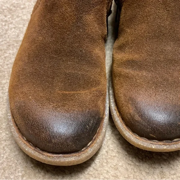 Born Brown Leather Ankle Boots - Picture 4 of 10